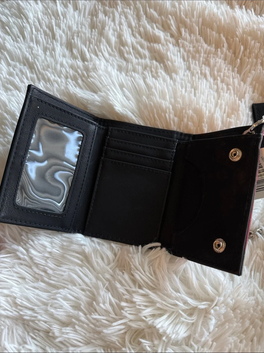 NWT Ghost Face Horror Club Trifold Wallet with Detachable Chain